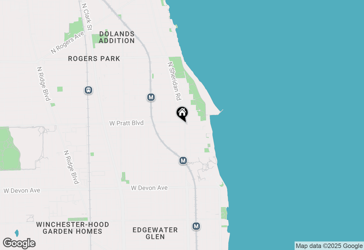 Map of 6758 N Sheridan Avenue #341, Chicago, IL 60626