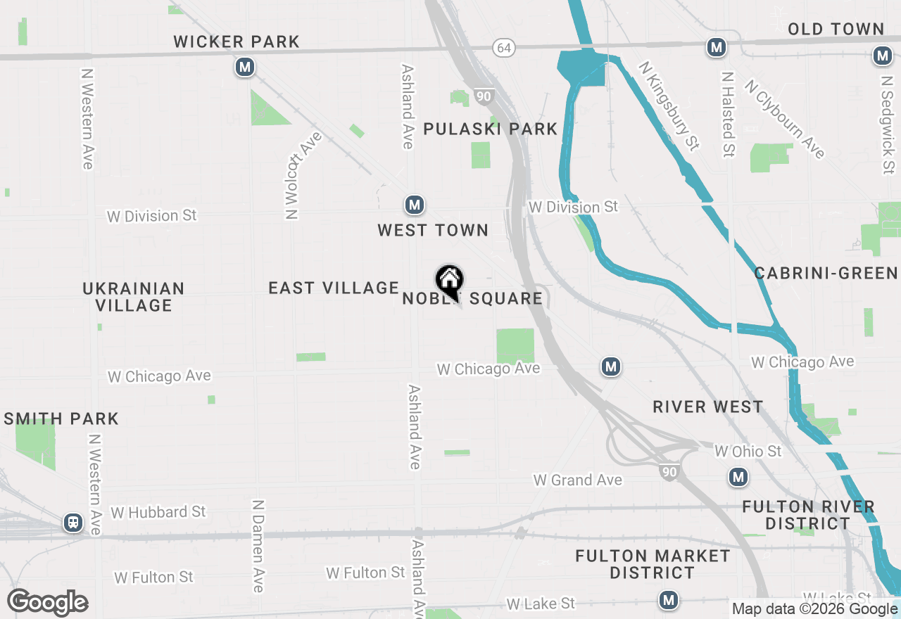 Map of 1511 W Walton Street #1, Chicago, IL 60622