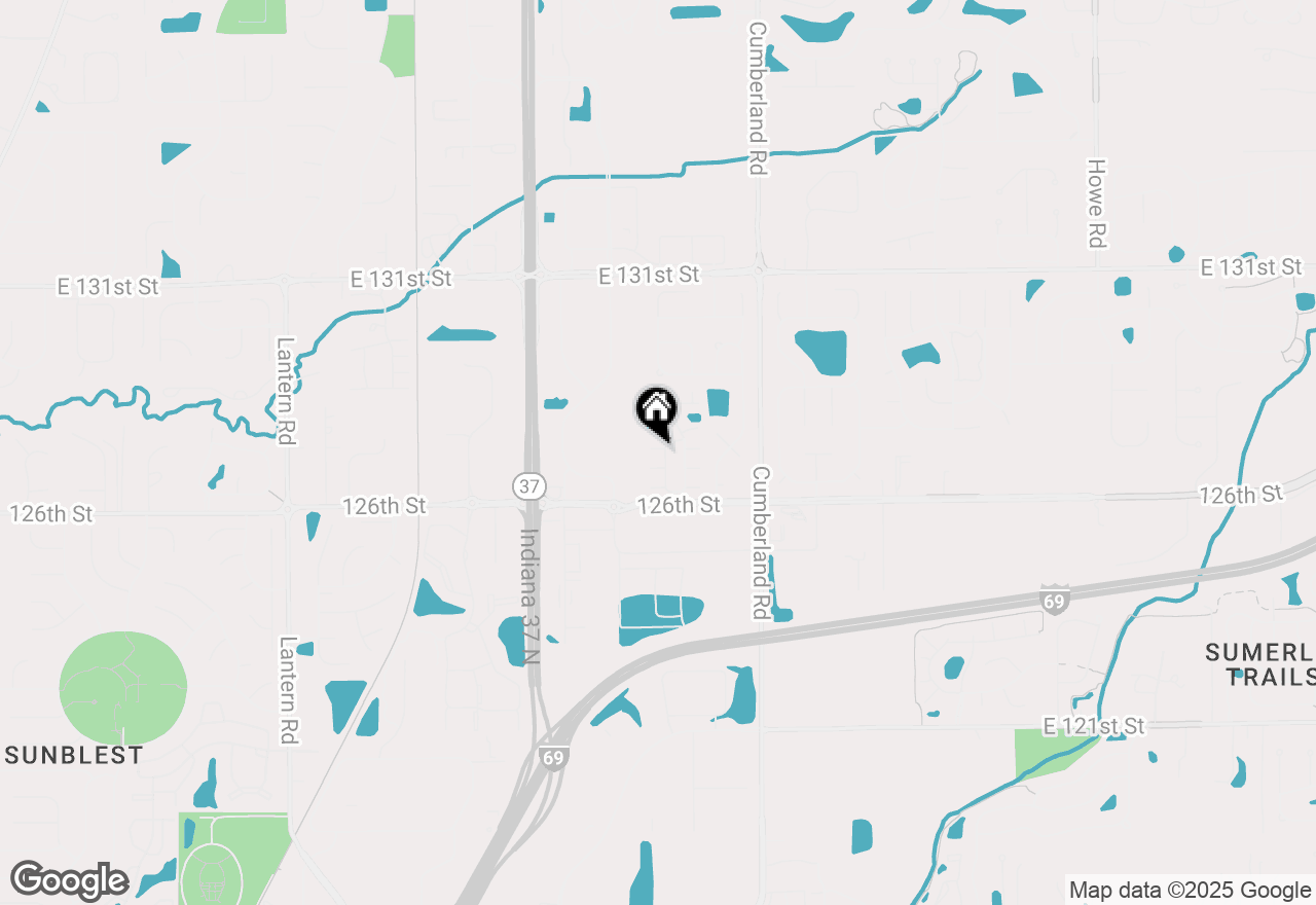 Map of 9575 Thradd Street, Fishers, IN 46038