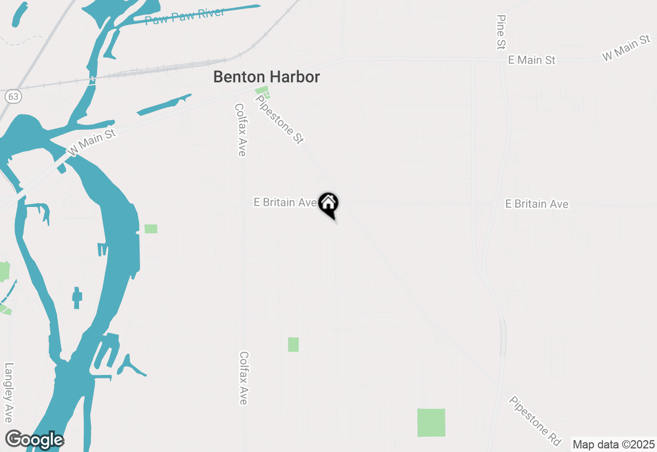Map of 573 Columbus Avenue, Benton Harbor, MI 49022