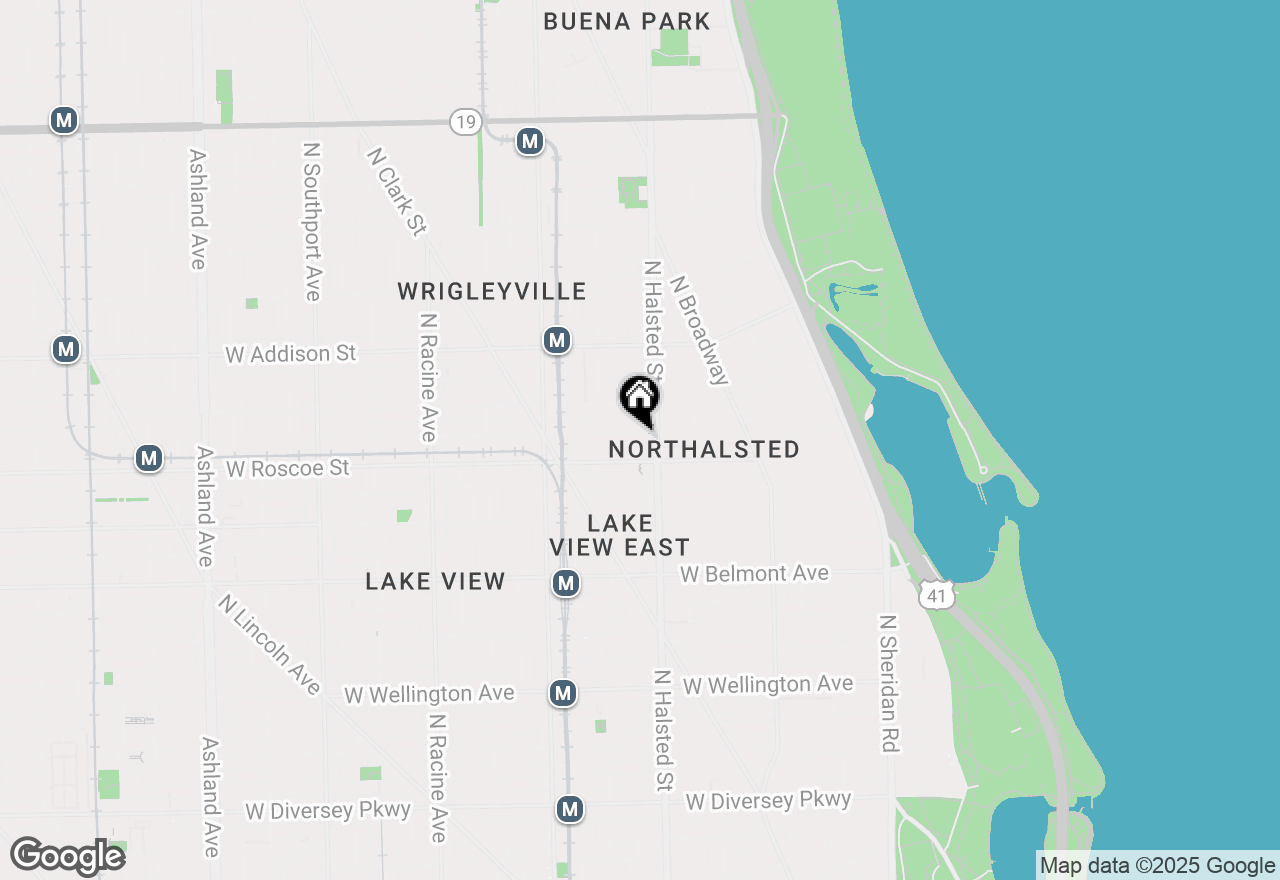 Map of 815 W Newport Avenue #1-P-2, Chicago, IL 60657