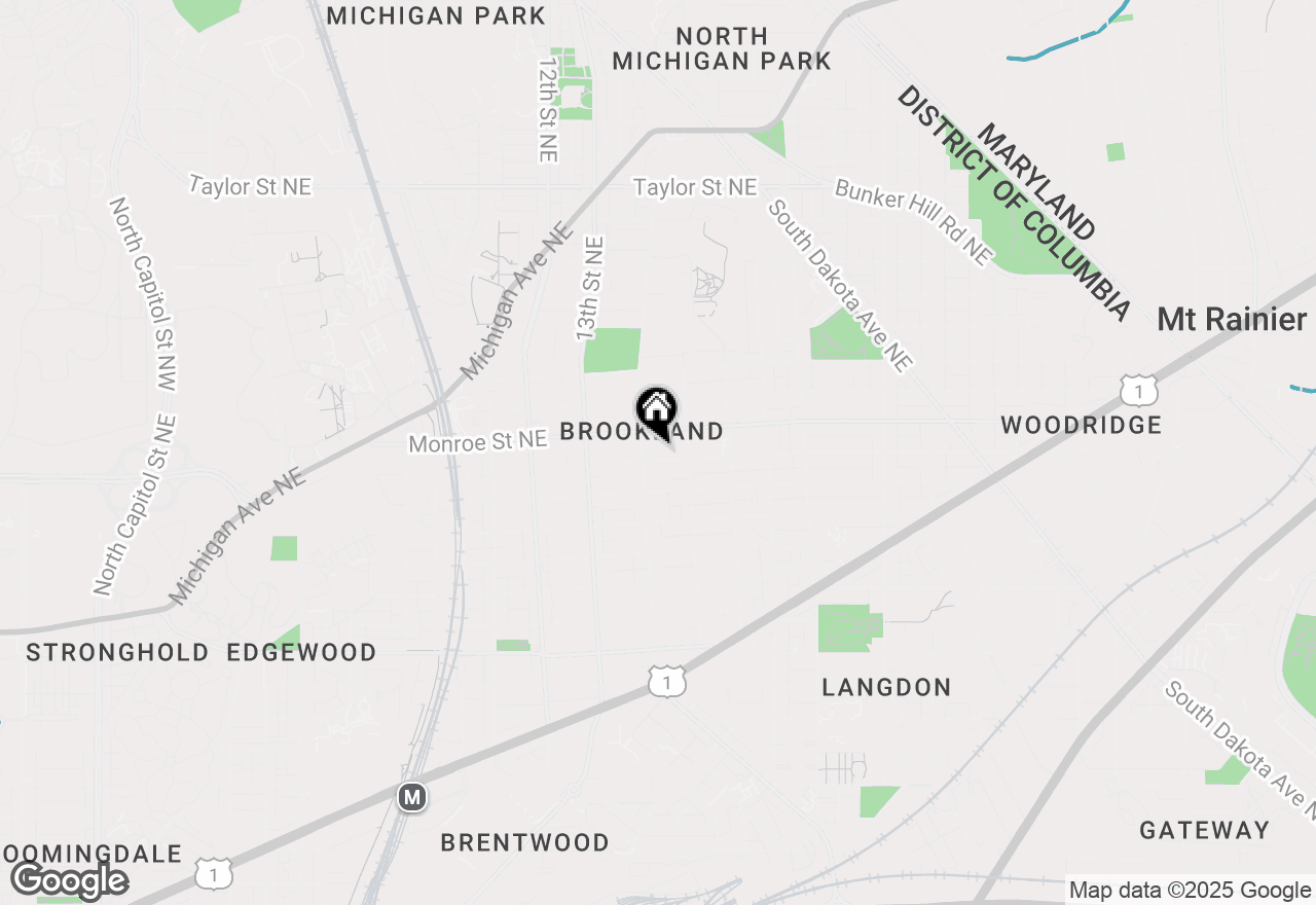 Map of 1406 Lawrence Street Ne, Washington, DC 20017