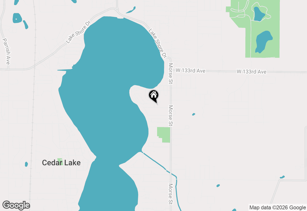 Map of 13524 Knight Street, Cedar Lake, IN 46303