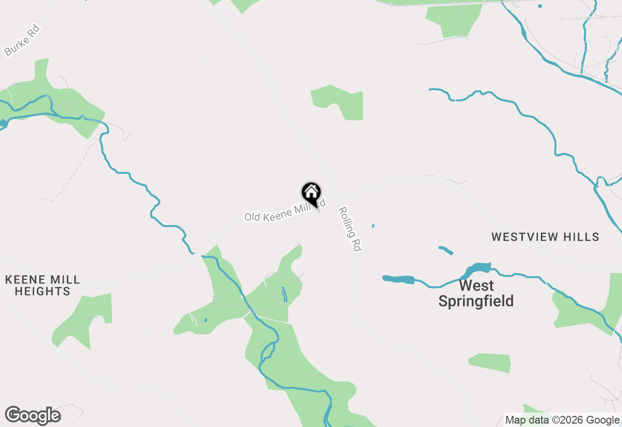 Map of 8408 Millwood Drive, Springfield, VA 22152