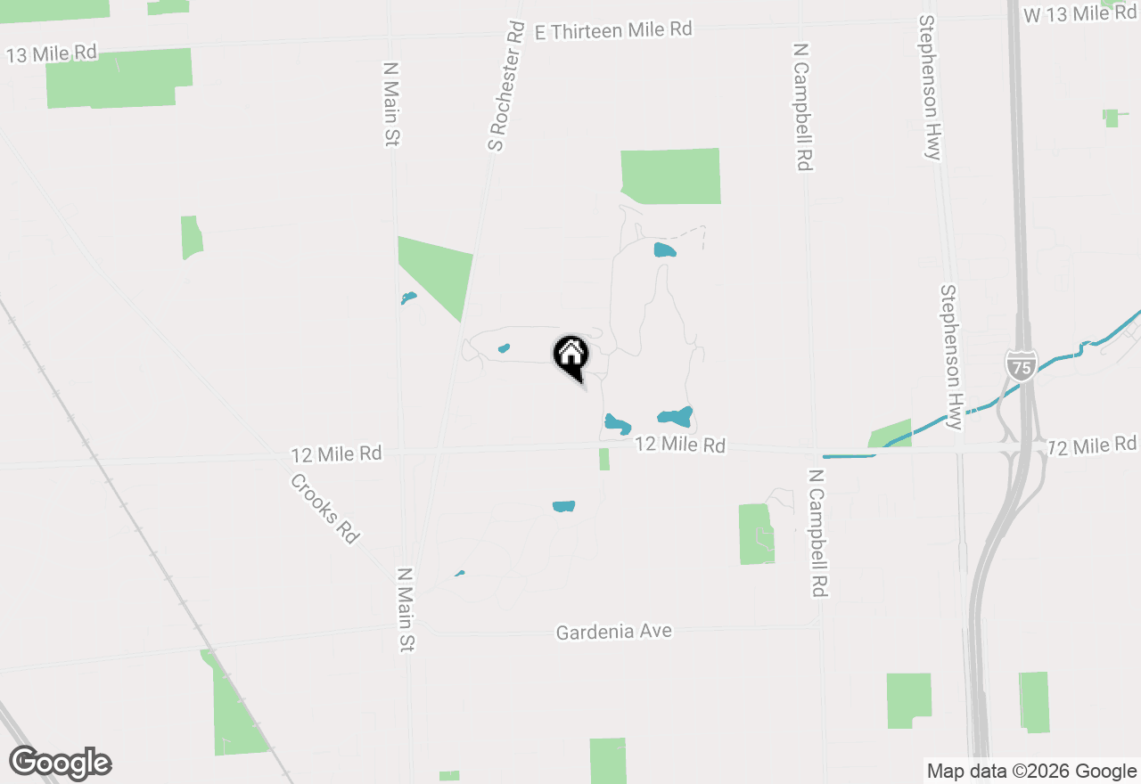 Map of 1935 Brookwood Avenue, Royal Oak, MI 48073