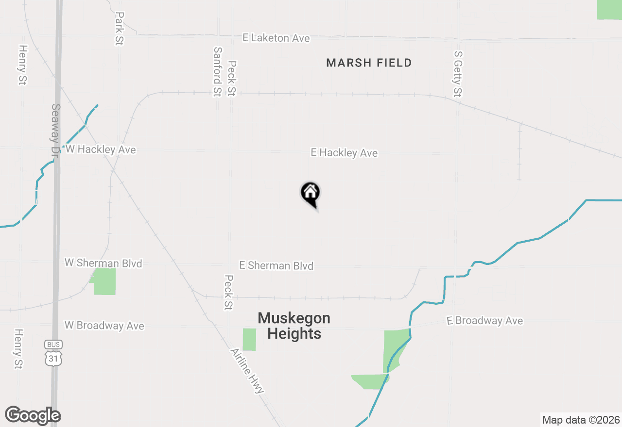 Map of 2405 Howden Street, Muskegon, MI 49444
