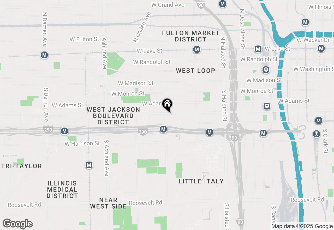 Map of 305 S Racine Avenue #4C, Chicago, IL 60607