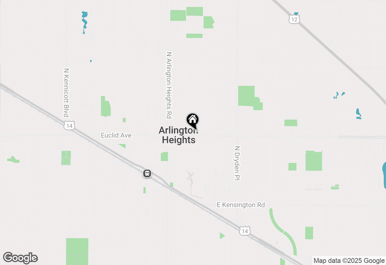 Map of 604 N Haddow Avenue, Arlington Heights, IL 60004