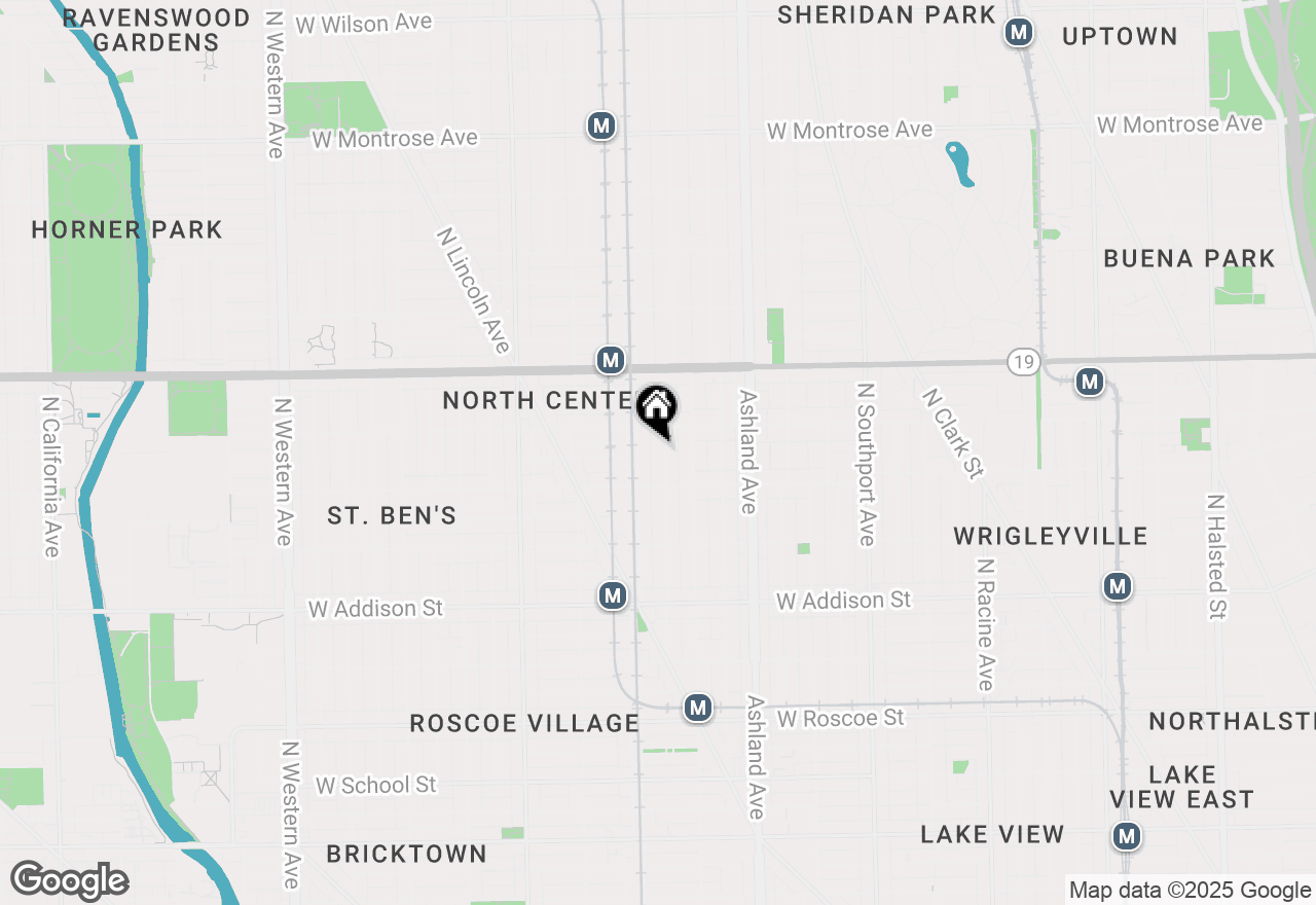 Map of 3834 N Hermitage Avenue #1, Chicago, IL 60613