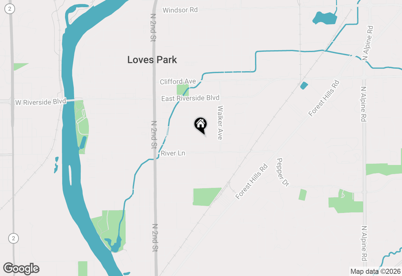 Map of 719 Grand Avenue, Loves Park, IL 61111