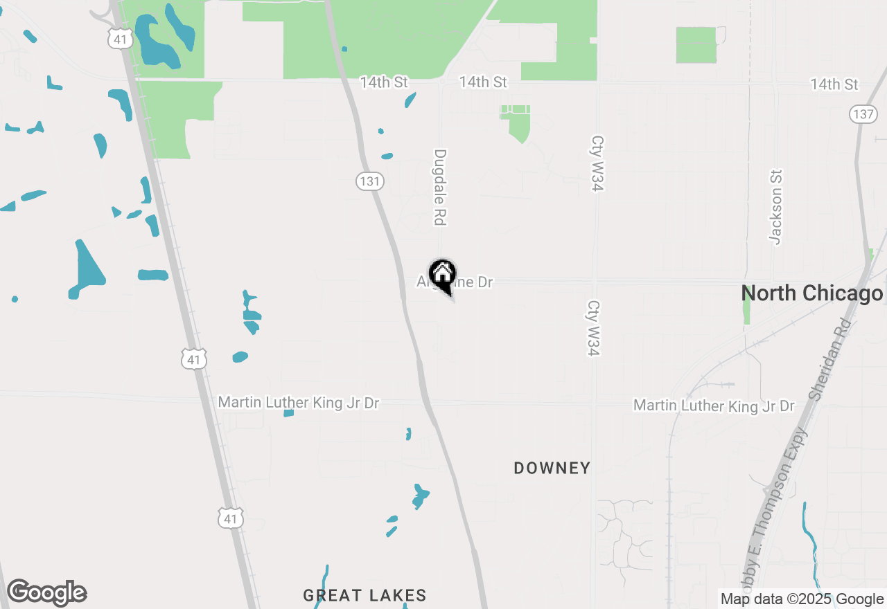 Map of 1927 Dugdale Road, North Chicago, IL 60064