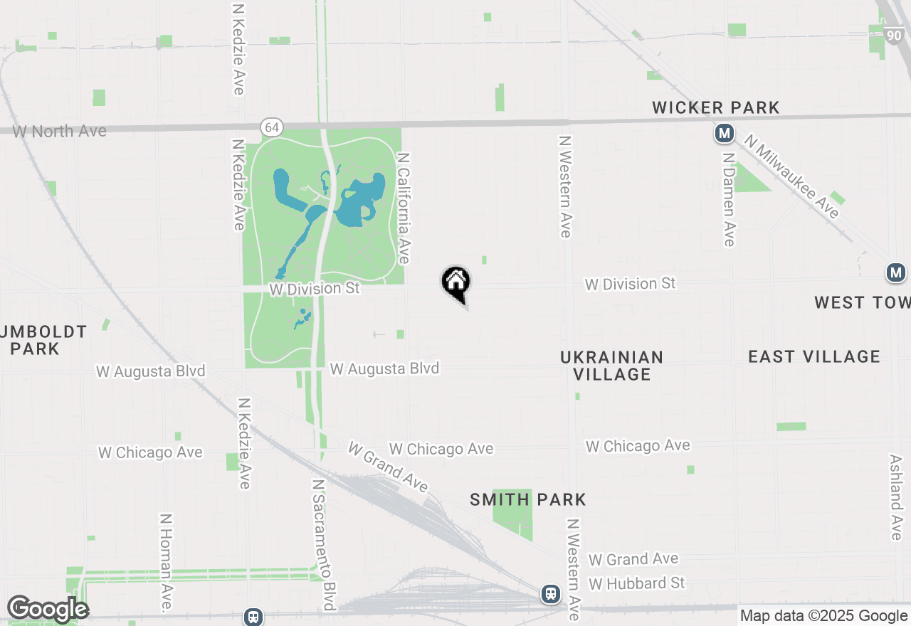 Map of 2649 W Haddon Avenue #2S, Chicago, IL 60622