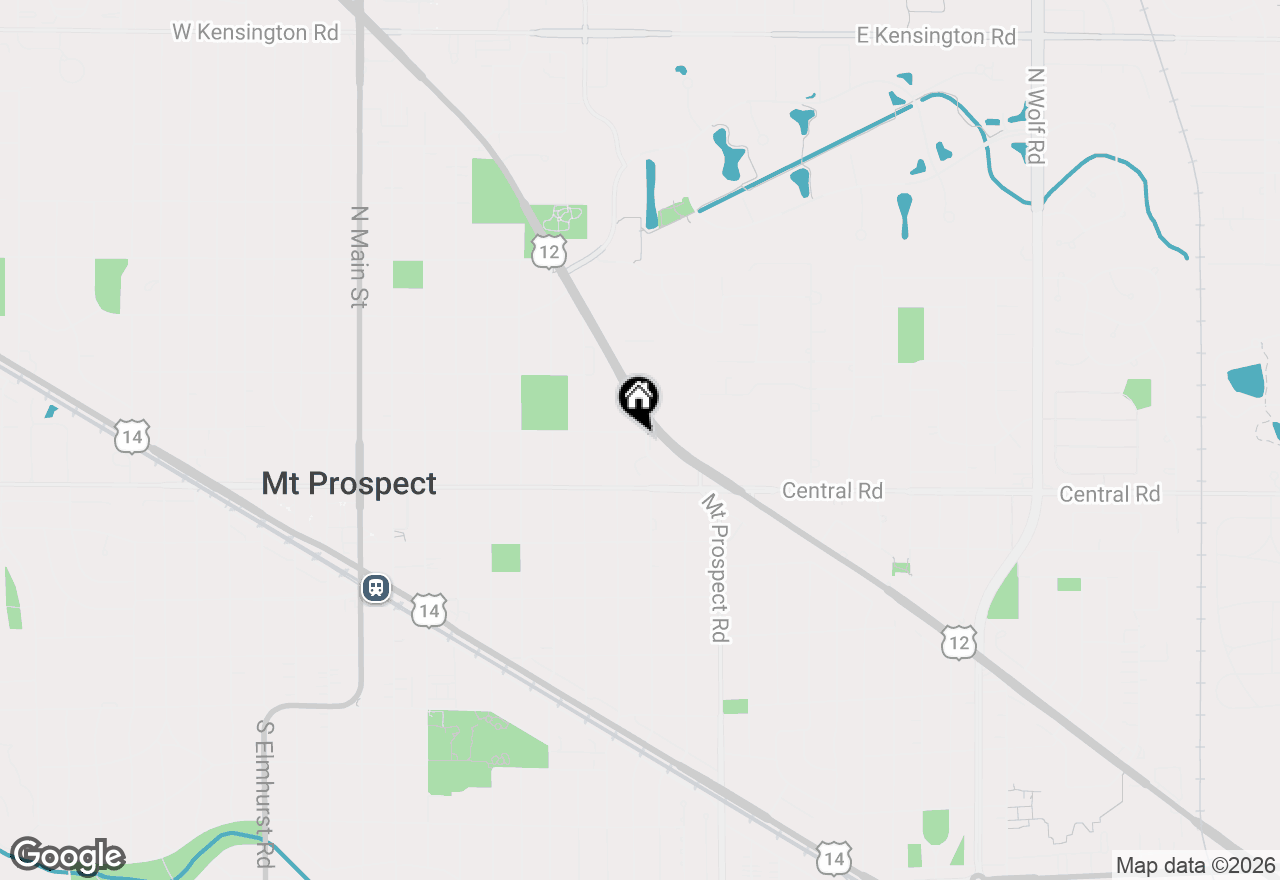 Map of 68 N Albert Street, Mount Prospect, IL 60056