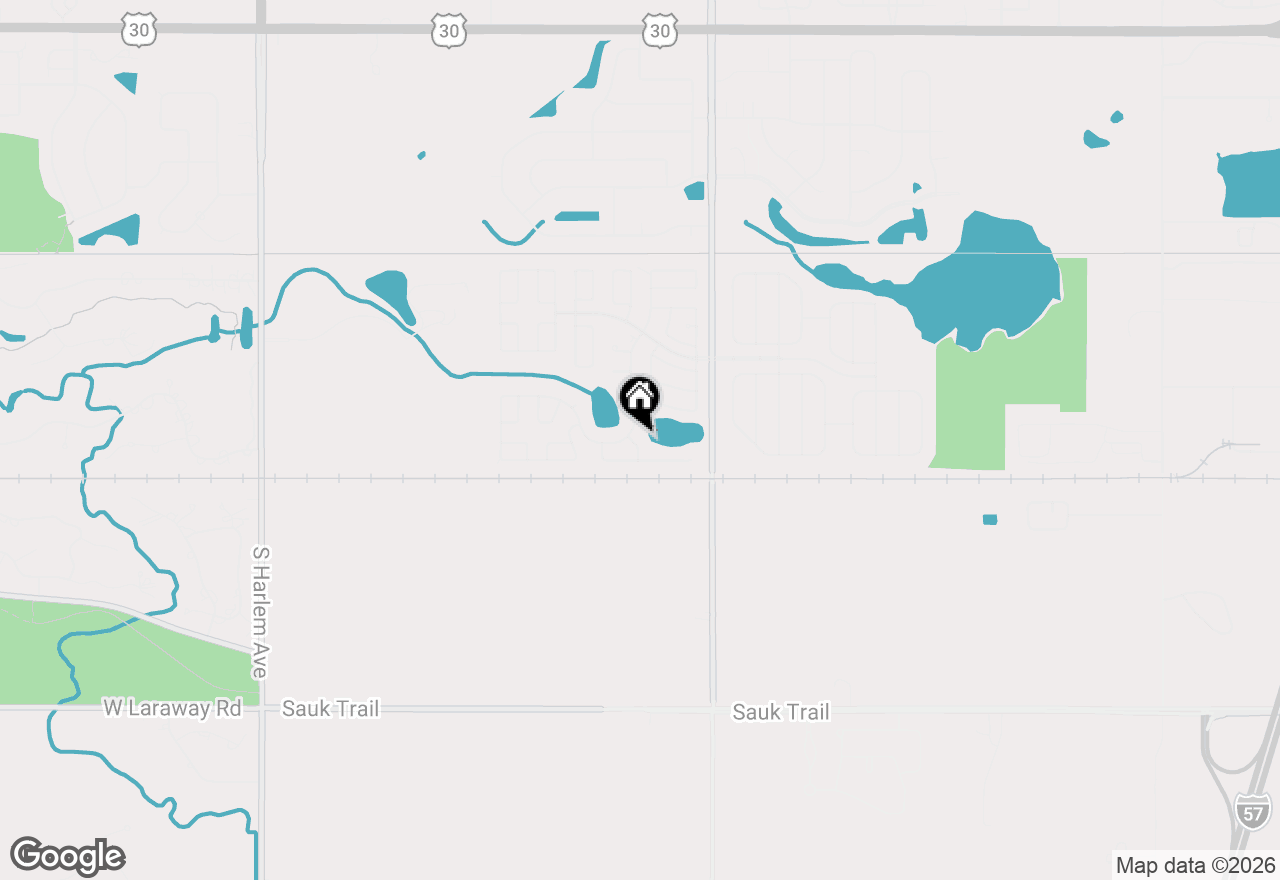 Map of 588 Hickory Glen, Matteson, IL 60443