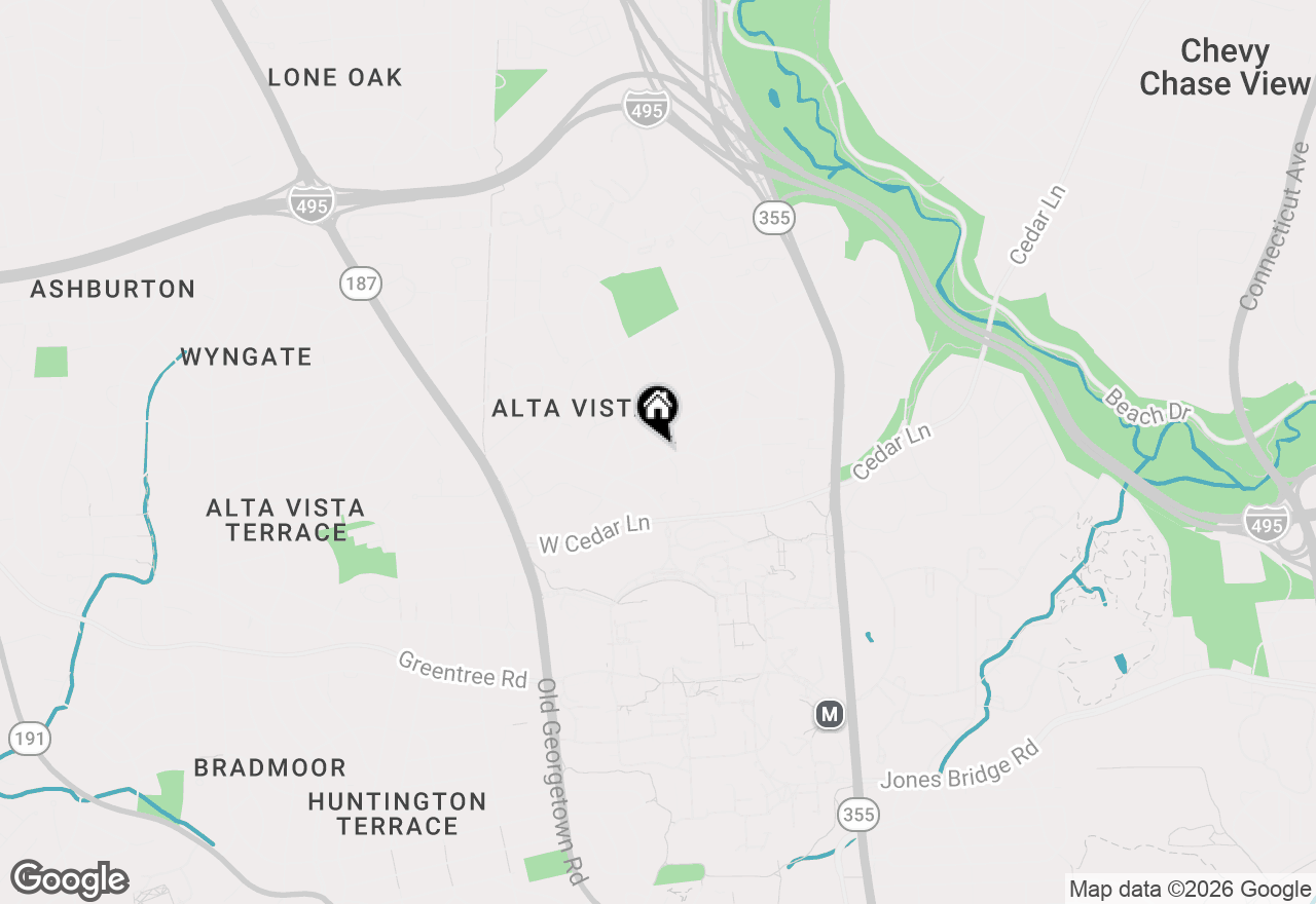 Map of 5213 Acacia Avenue, Bethesda, MD 20814