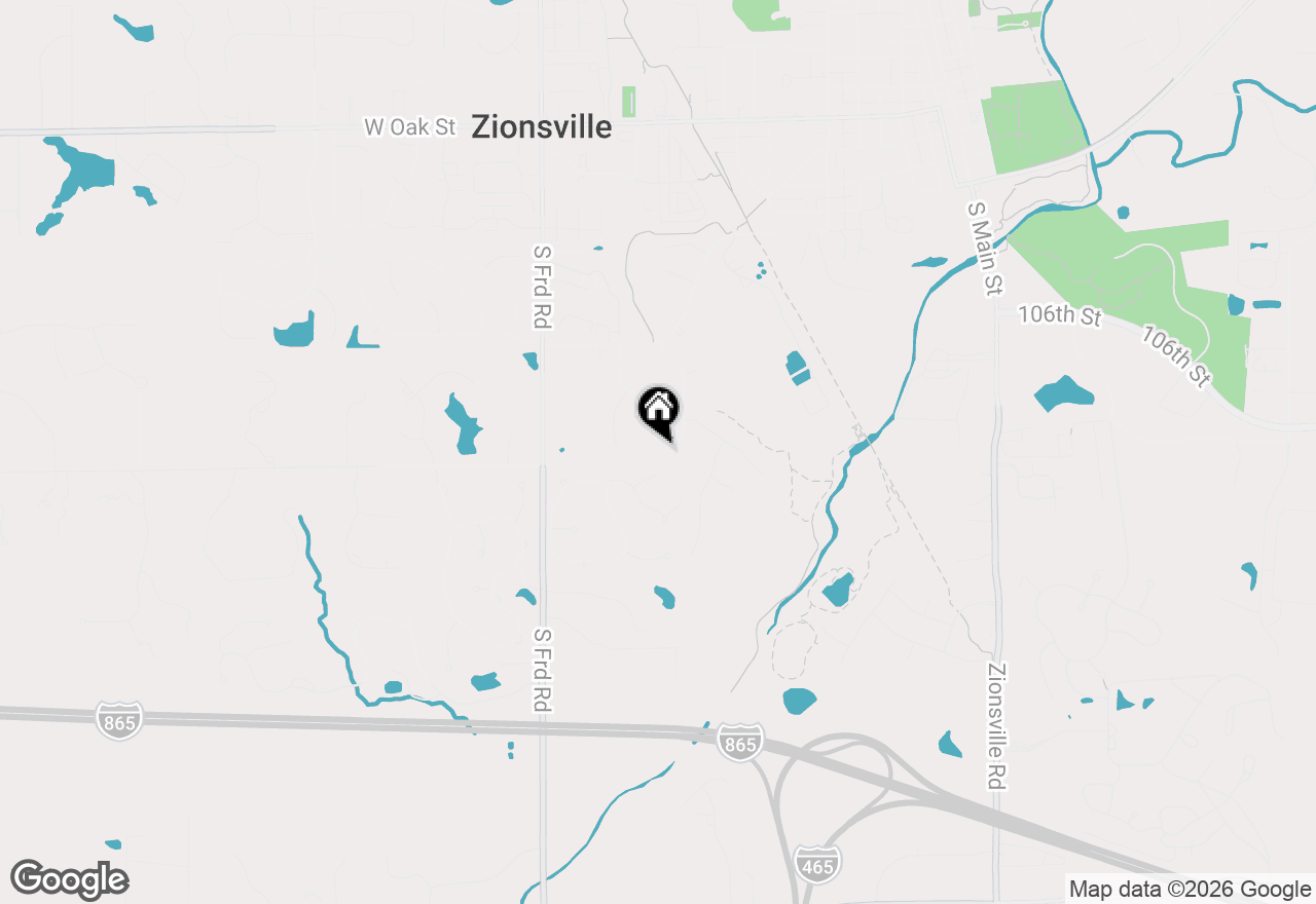 Map of 702 Morningside Drive, Zionsville, IN 46077