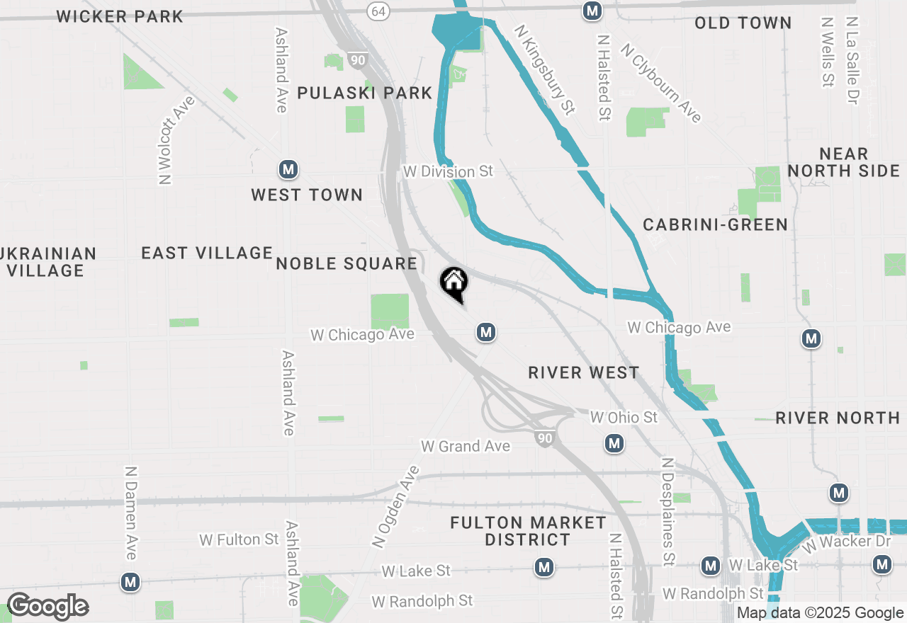 Map of 850 N Milwaukee Avenue #203, Chicago, IL 60642
