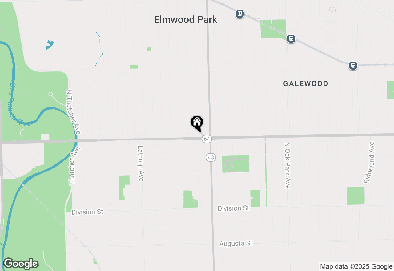 Map of 7234 W North Avenue #1806, Elmwood Park, IL 60707