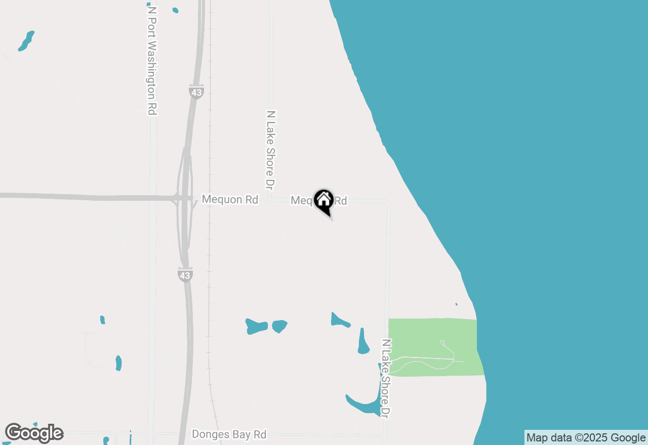 Map of 11118 N Pebble Ln, Mequon, WI 53092