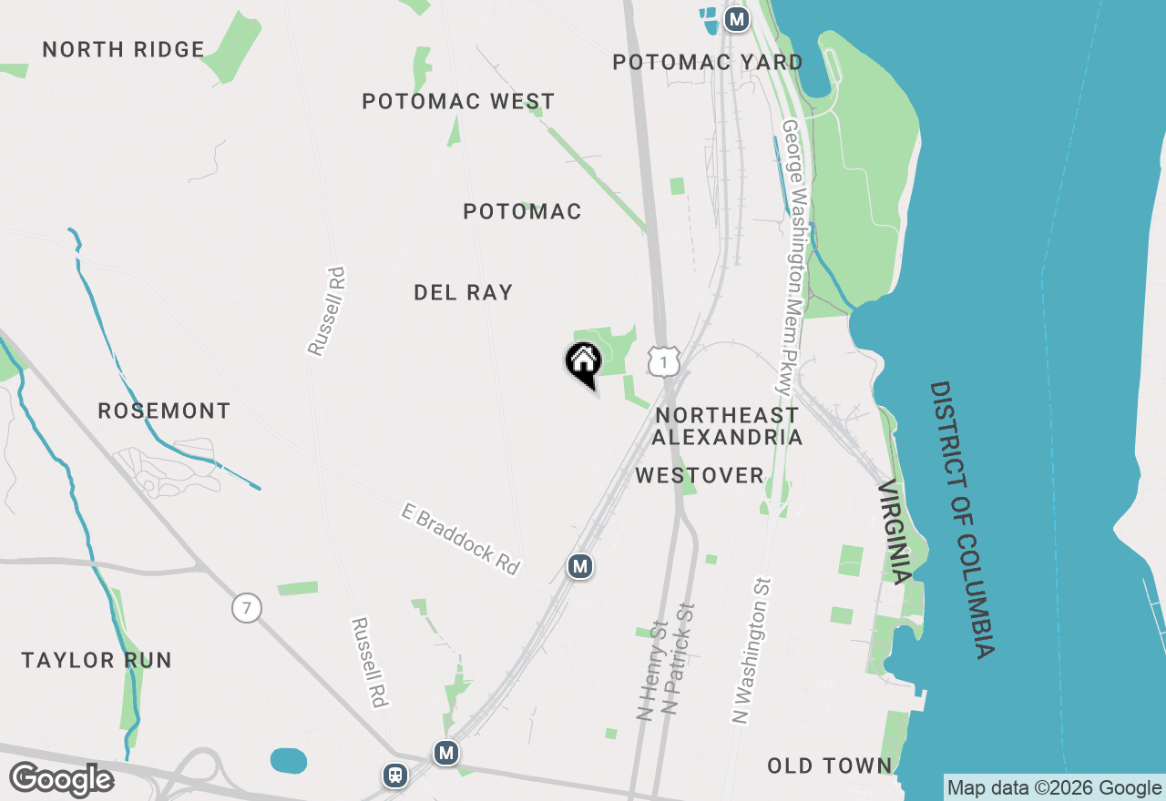 Map of 546 E Nelson Avenue, Alexandria, VA 22301