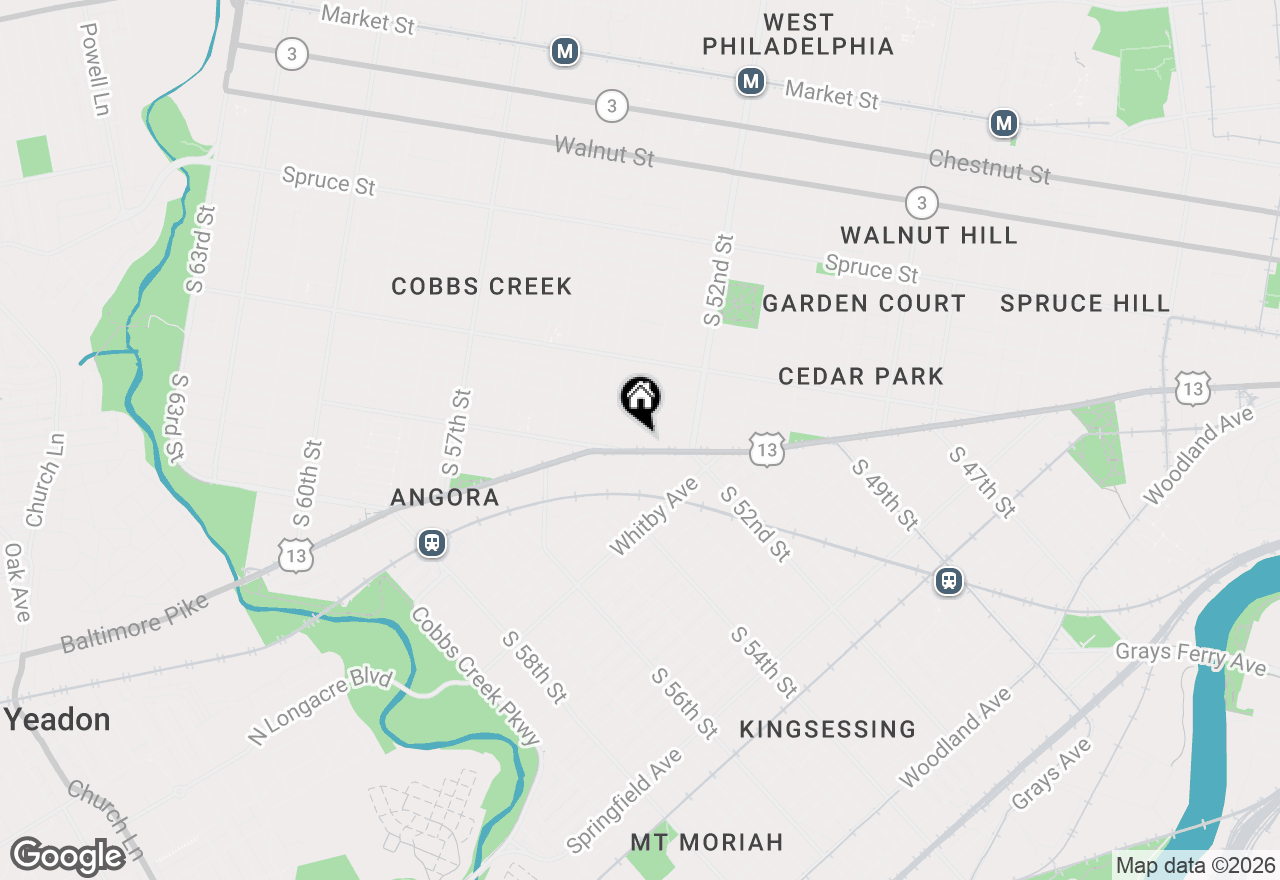 Map of 740 S 53rd Street, Philadelphia, PA 19143
