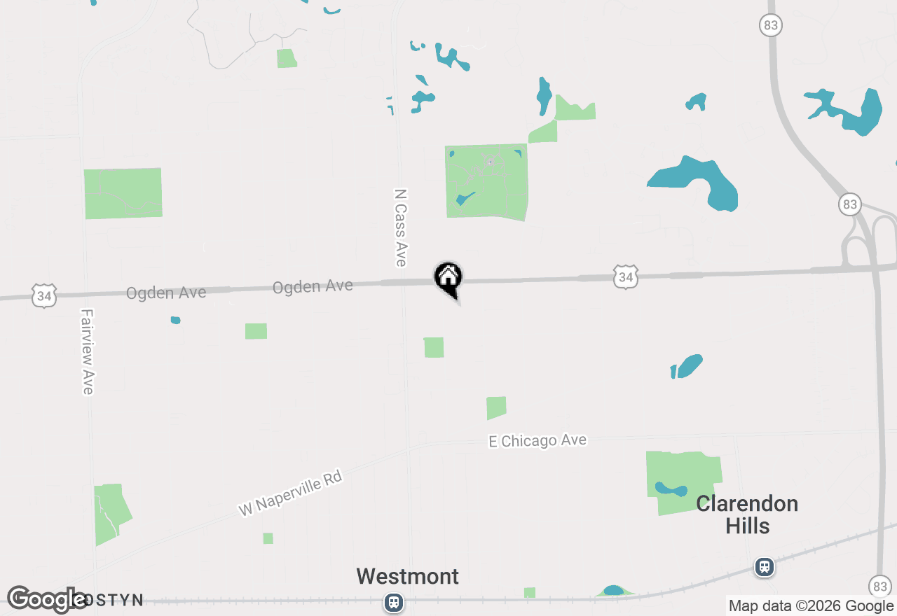 Map of 517 N Warwick Avenue, Westmont, IL 60559