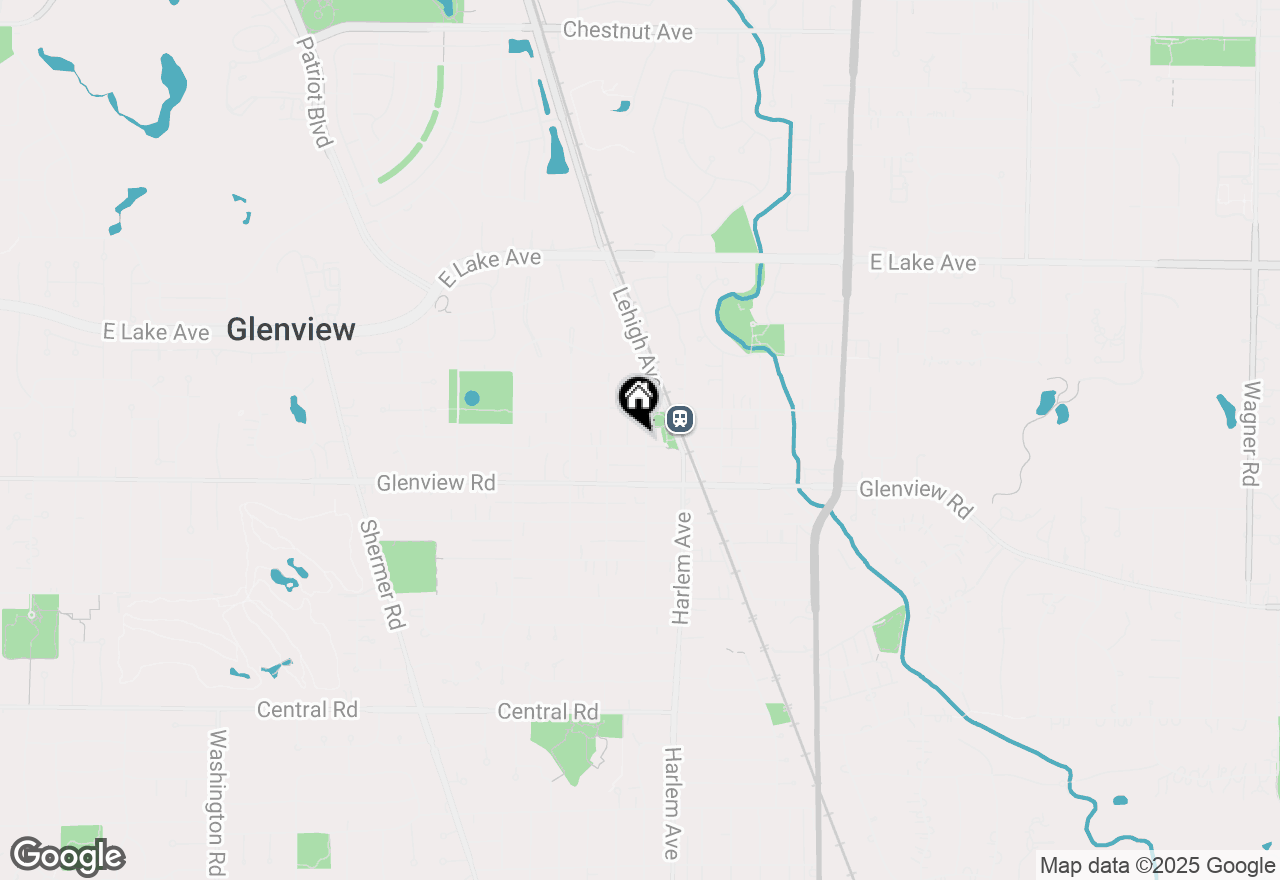 Map of 1100 Washington Street, Glenview, IL 60025