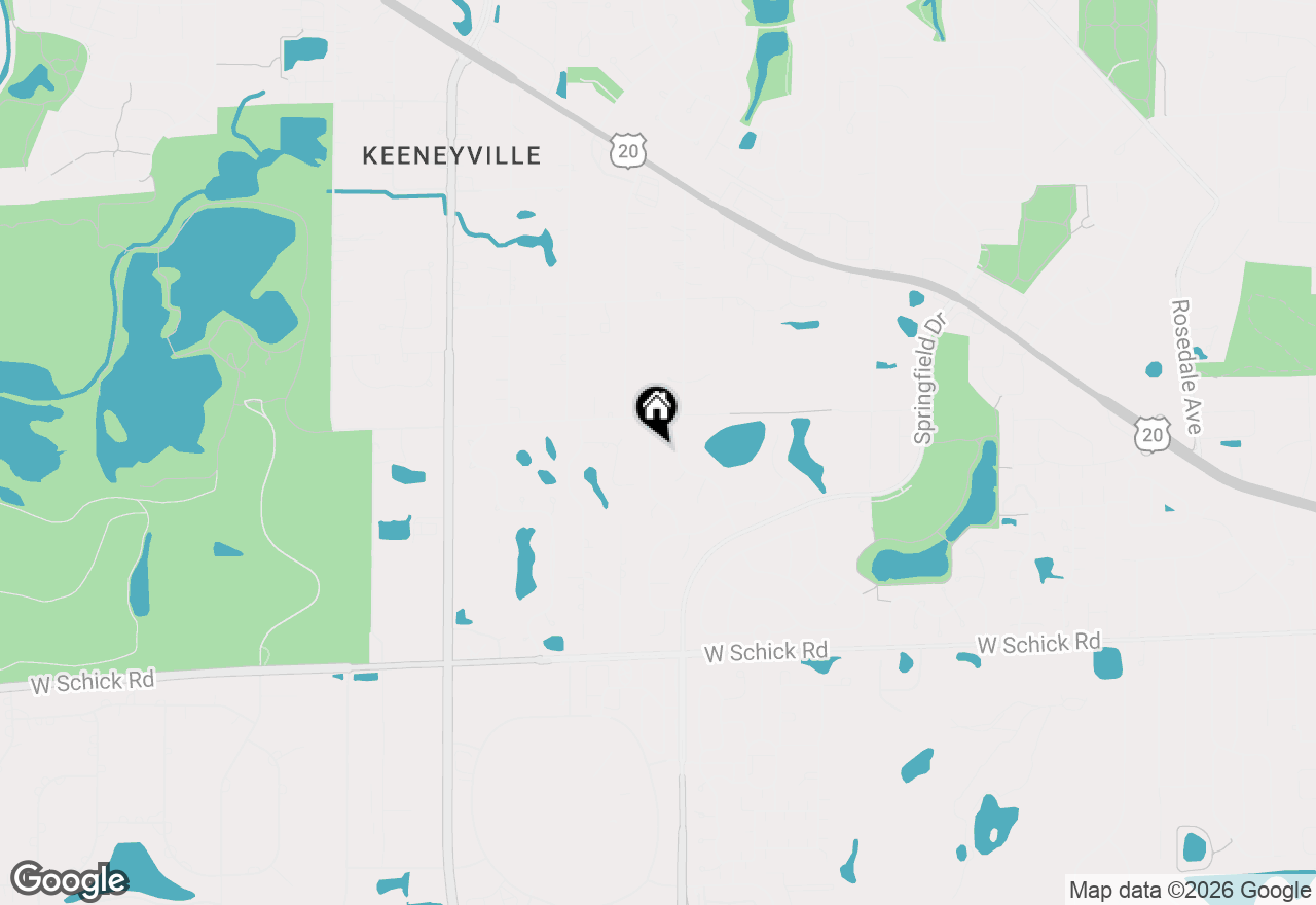 Map of 113 N Bristol Drive, Bloomingdale, IL 60108