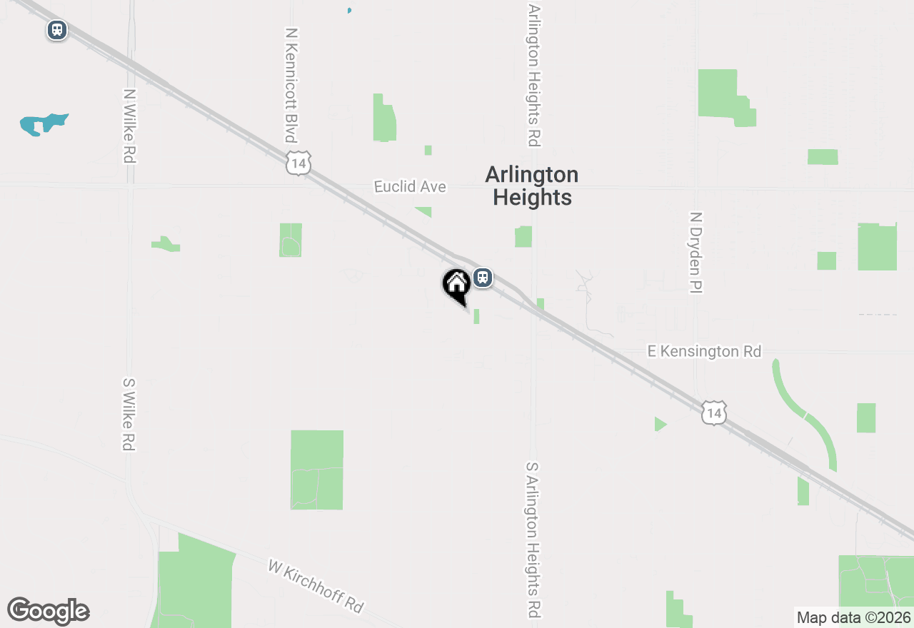 Map of 1 S Highland Avenue #704, Arlington Heights, IL 60005