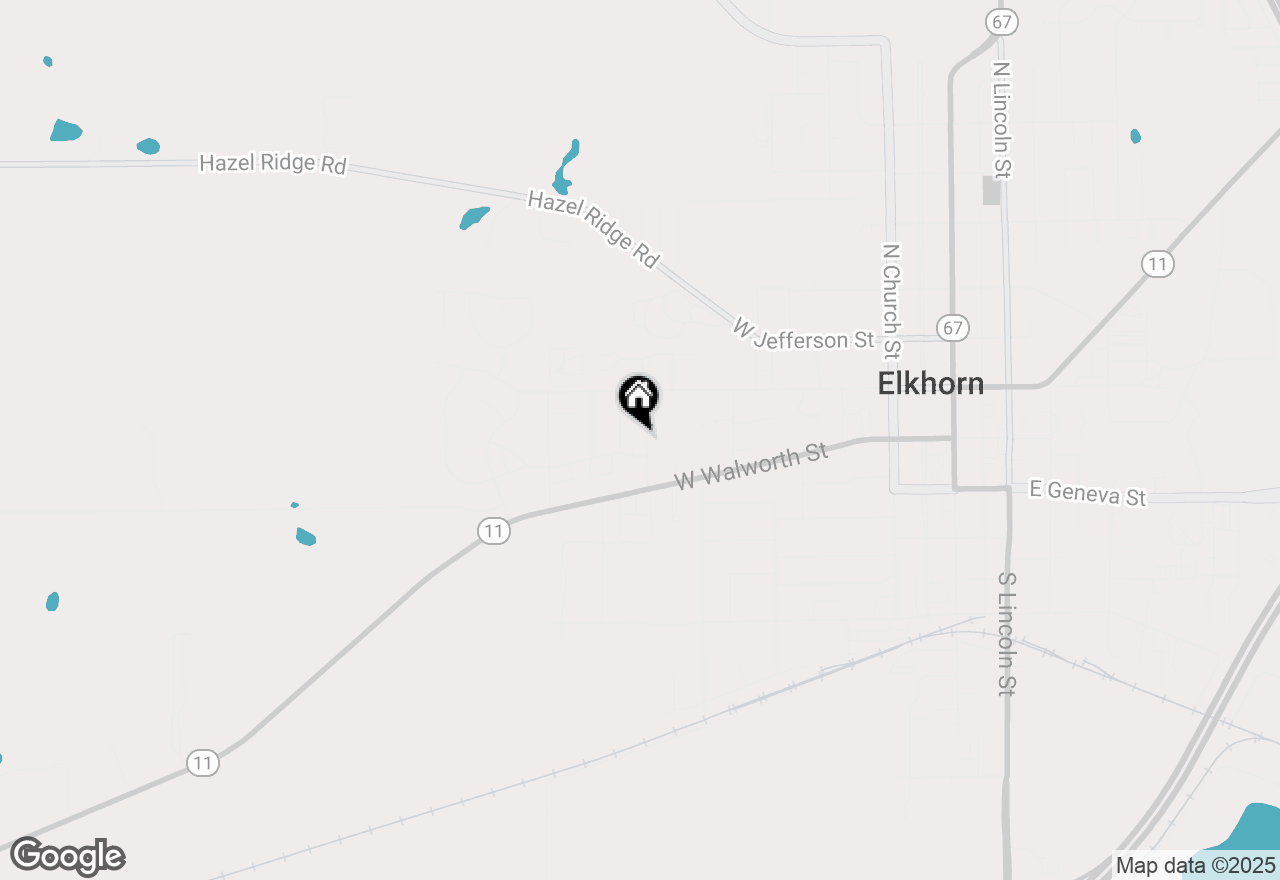 Map of 16 Ridgeway St, Elkhorn, WI 53121