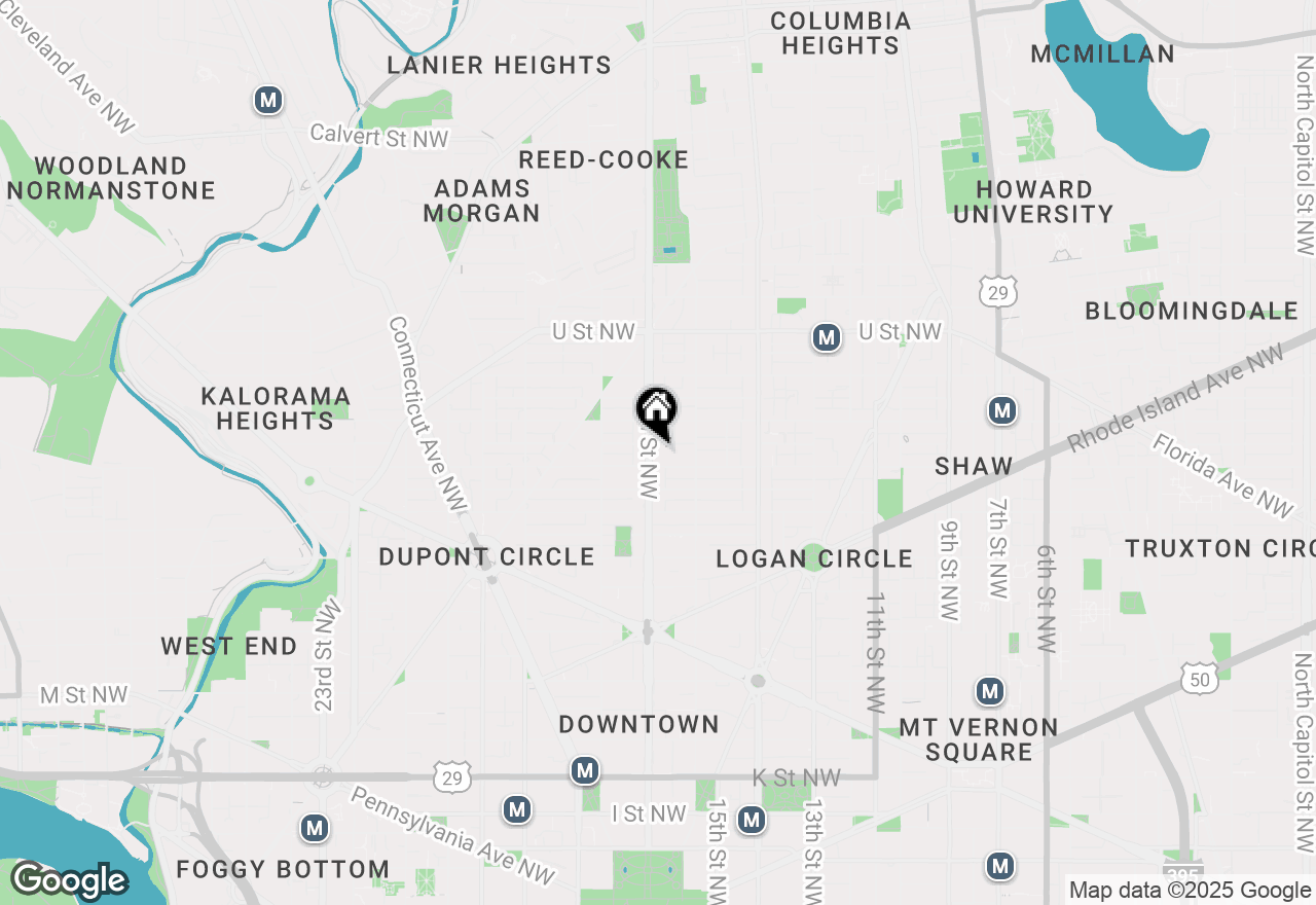 Map of 1701 16th Street Nw #203, Washington, DC 20009