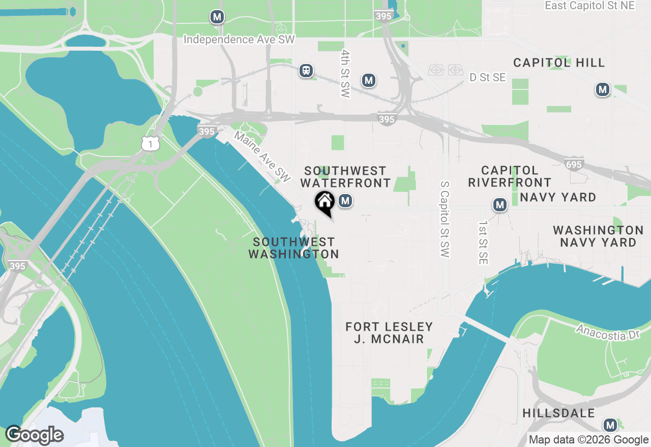 Map of 431 N Street Sw, Washington, DC 20024