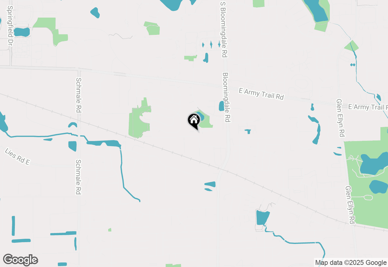 Map of 133 Harding Court, Glen Ellyn, IL 60137