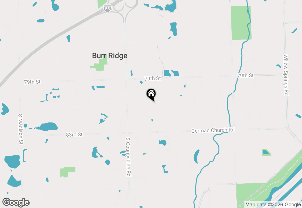 Map of 11810 Cross Creek Court, Burr Ridge, IL 60527