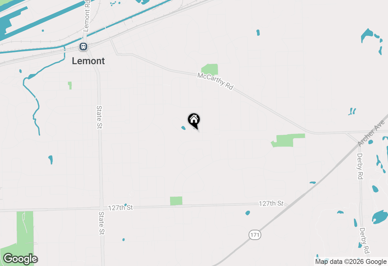 Map of 735 Woodglen Lane, Lemont, IL 60439