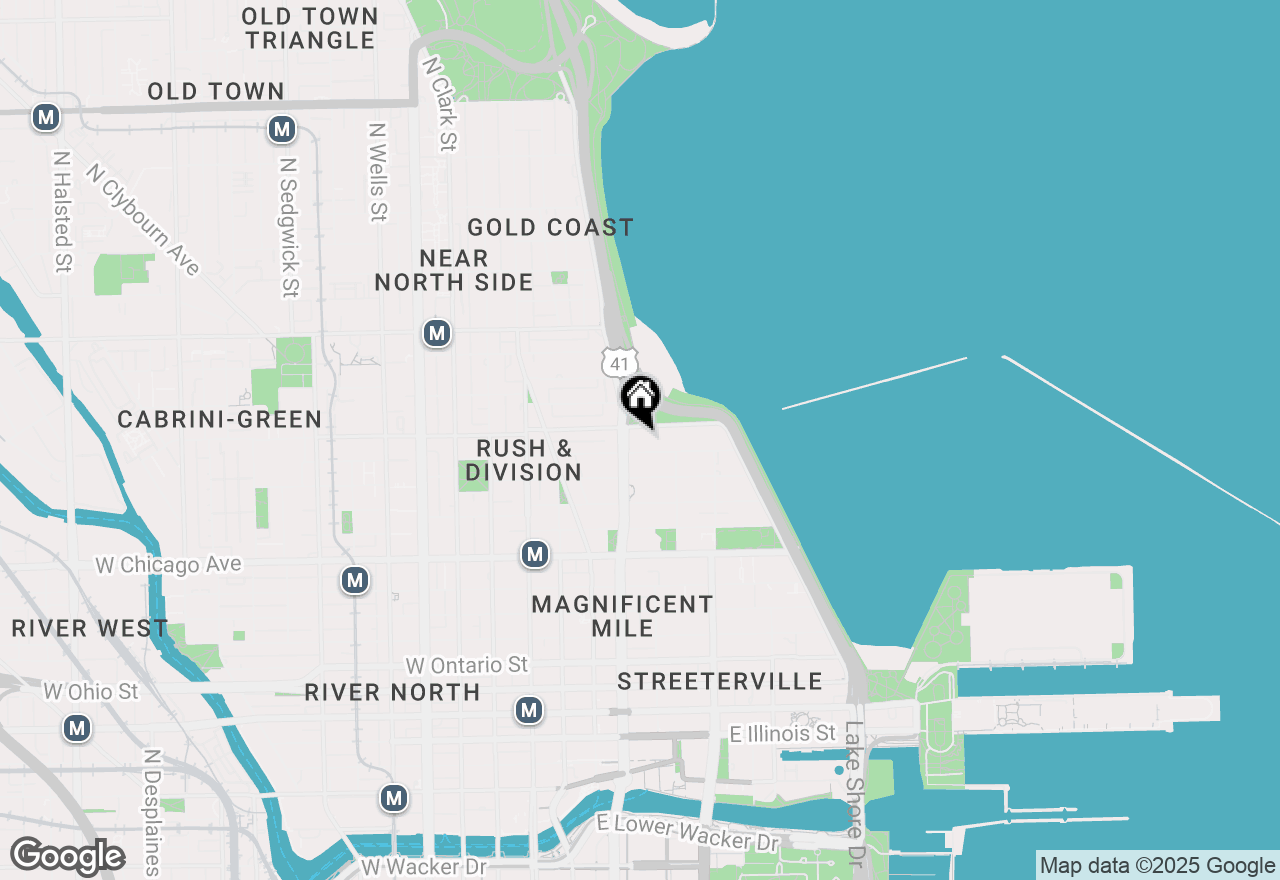 Map of 140 E Walton Place #952, Chicago, IL 60611