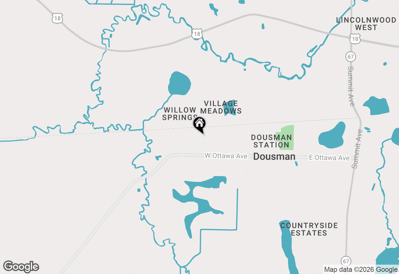 Map of S17W37015 Henry St, Dousman, WI 53118