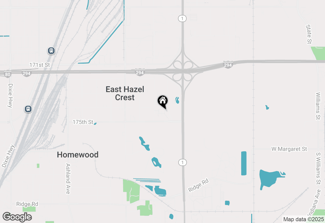 Map of 908 Garden Lane, Homewood, IL 60430