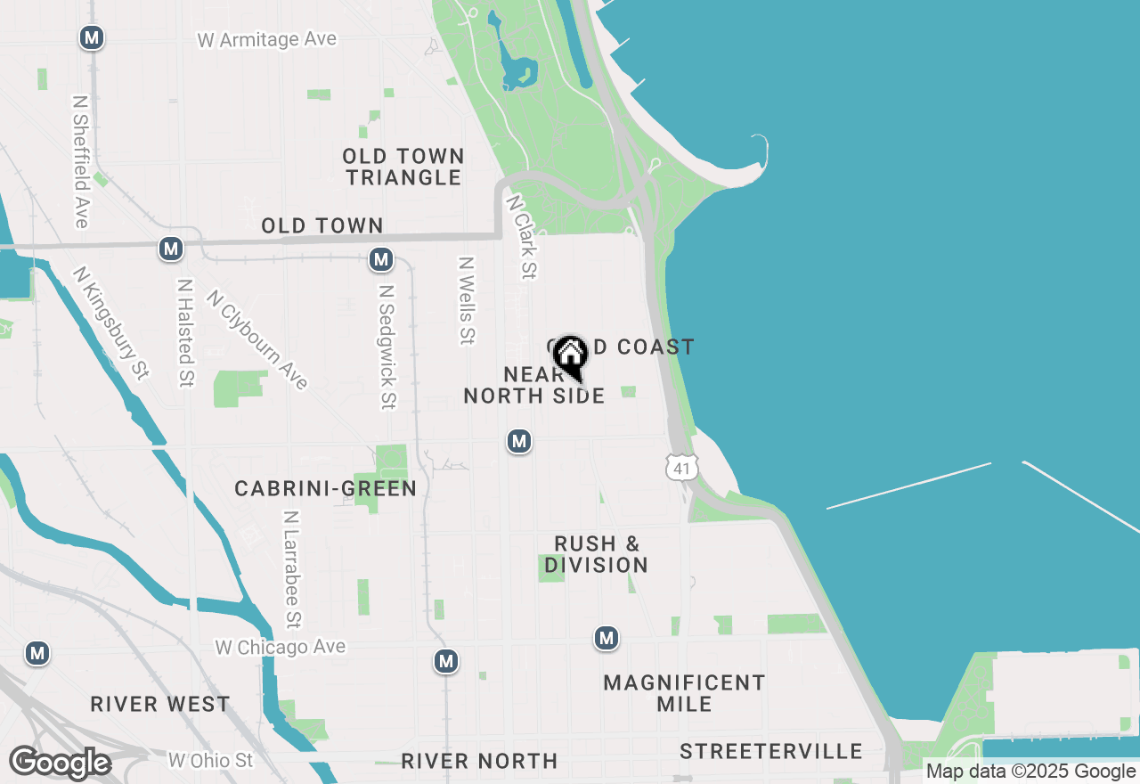 Map of 21 W Goethe Street #15J, Chicago, IL 60610