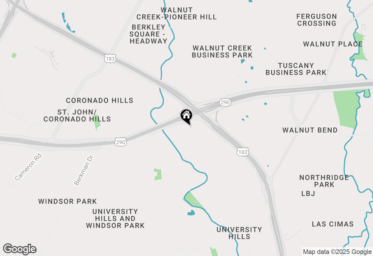 Map of 7404 Charlton Dr, Austin, TX 78723