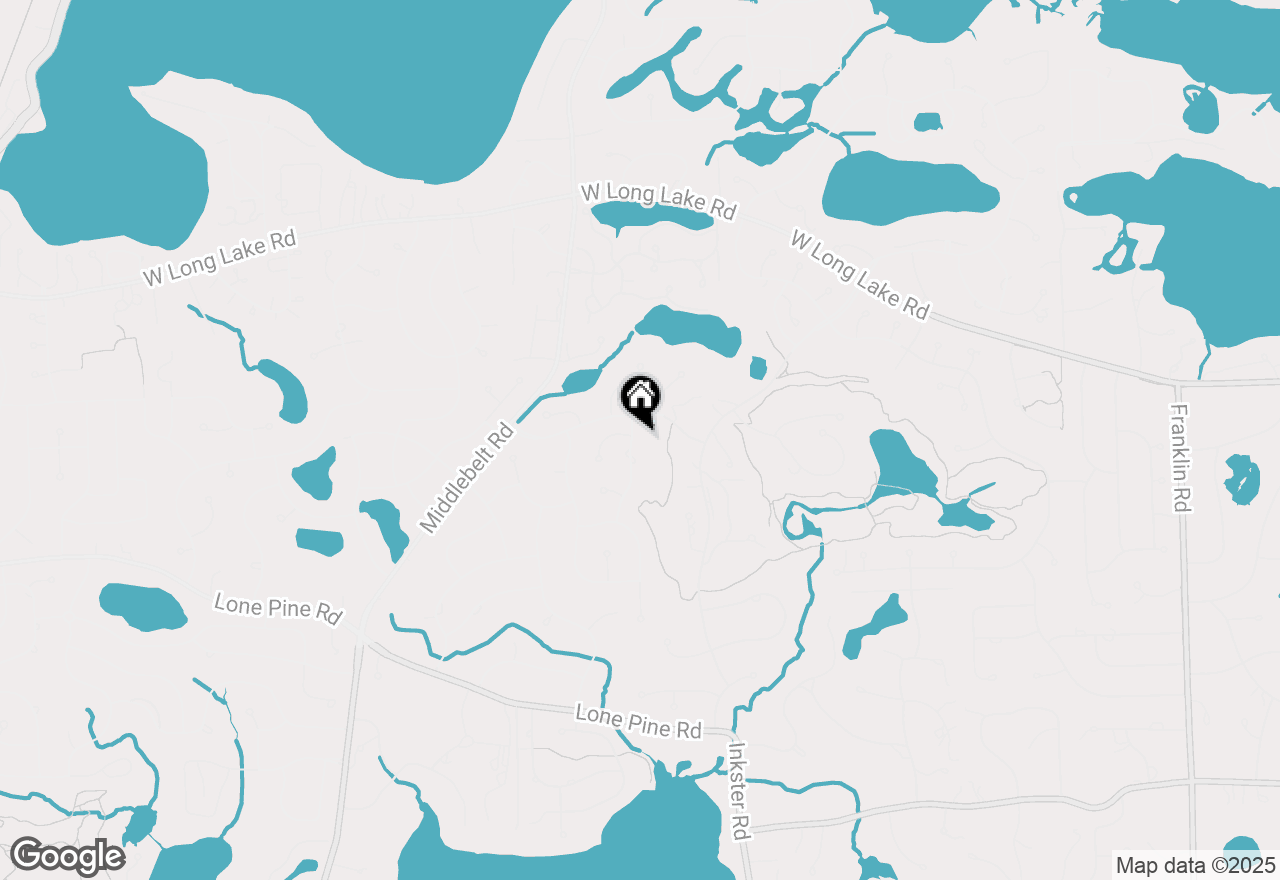 Map of 4233 Margate Lane, Bloomfield Hills, MI 48302