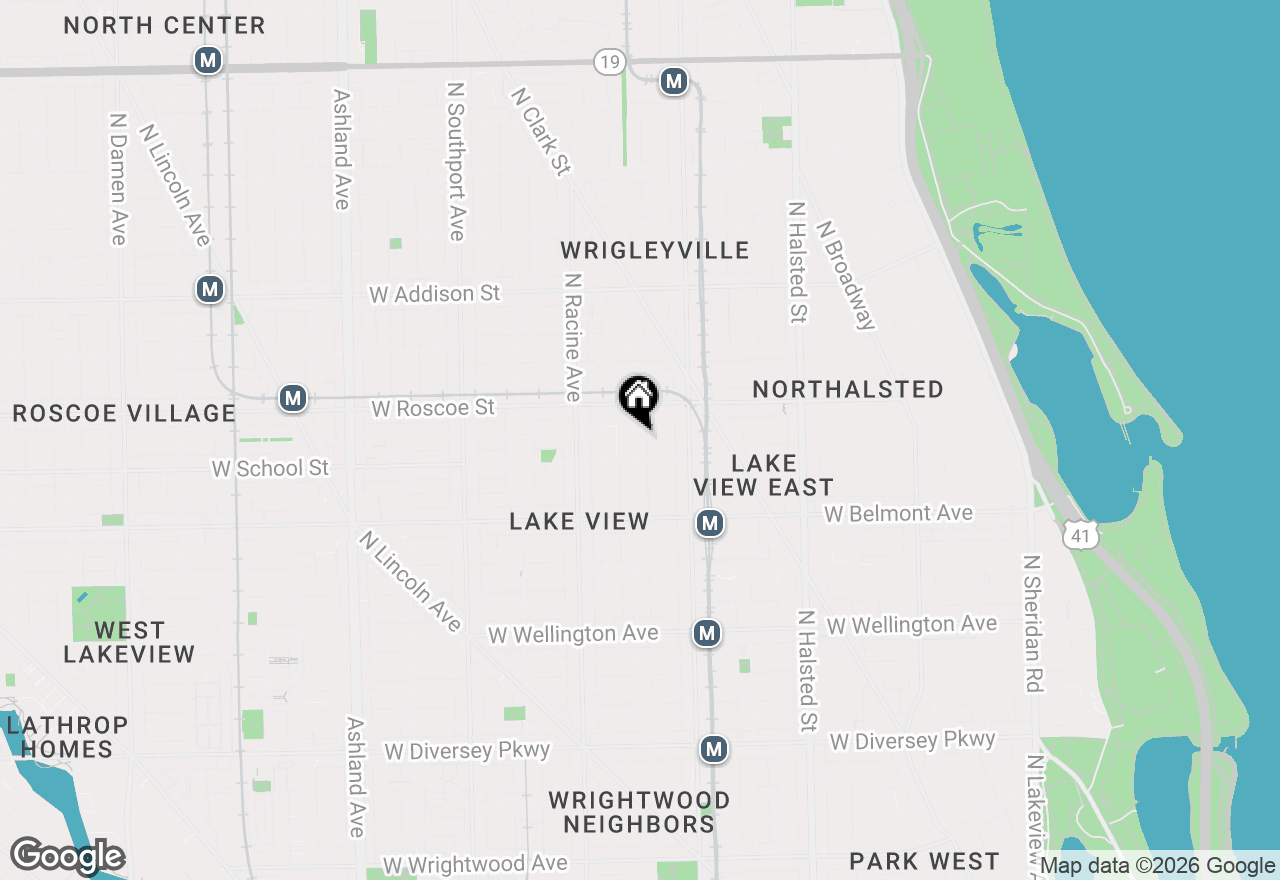 Map of 3321 N Seminary Avenue #3, Chicago, IL 60657