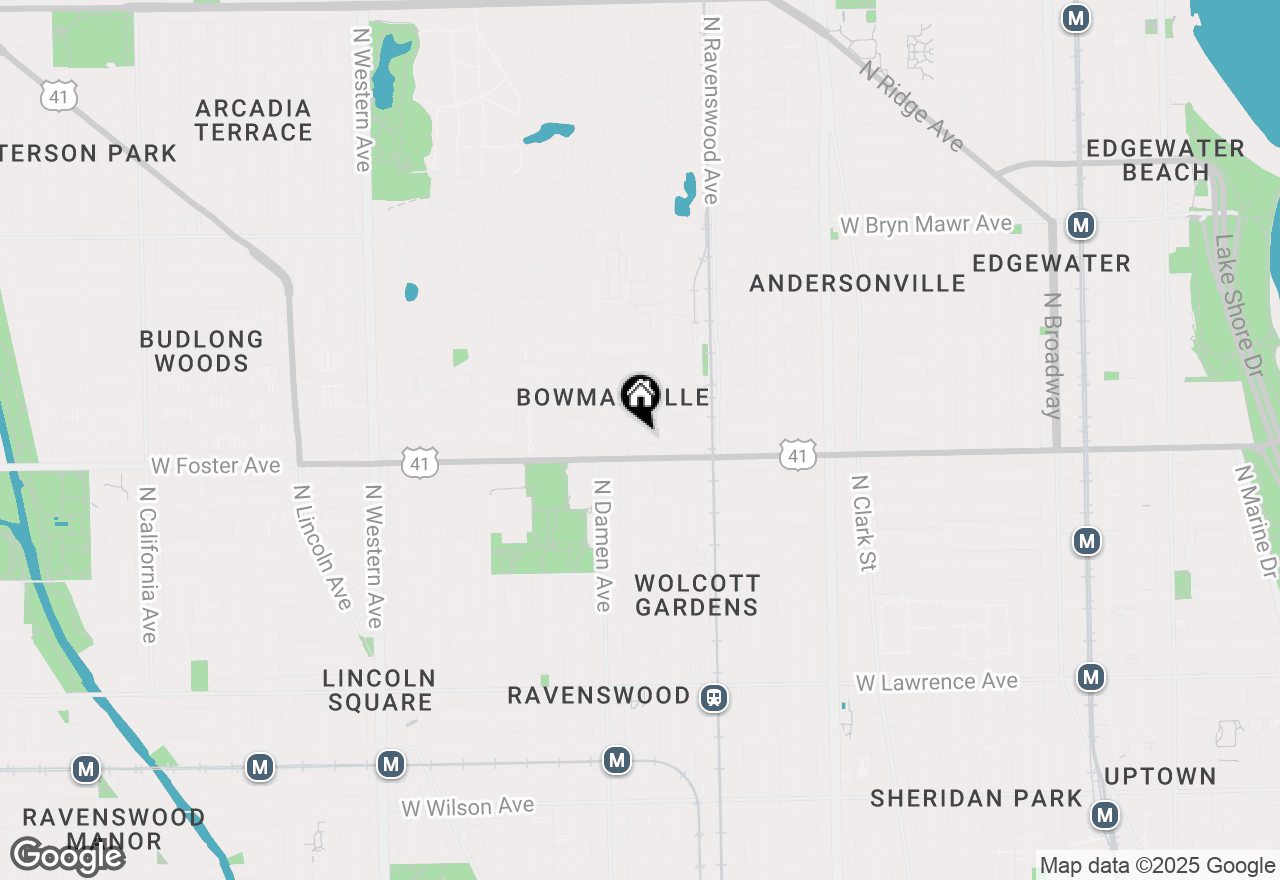 Map of 5217 N Winchester Avenue #1S, Chicago, IL 60640