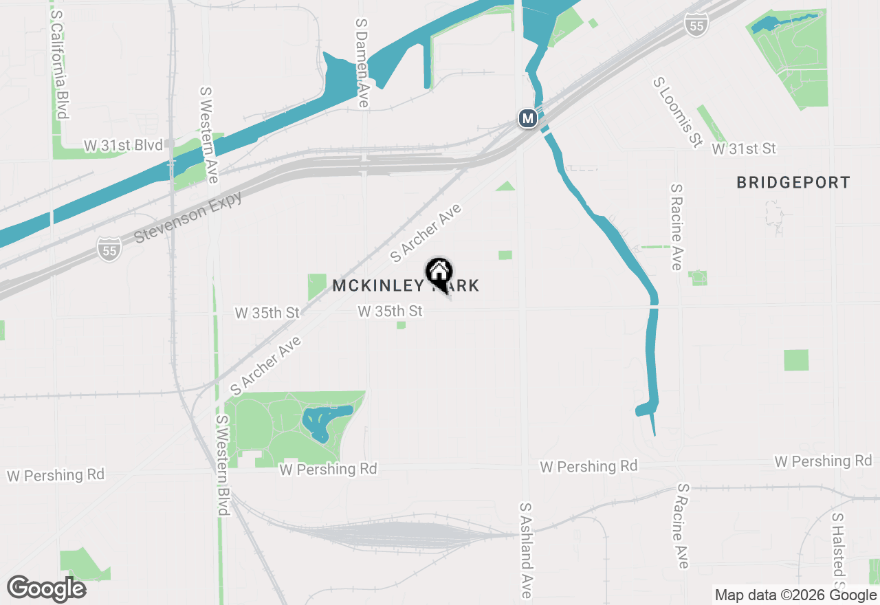 Map of 3450 S Wood Street, Chicago, IL 60608