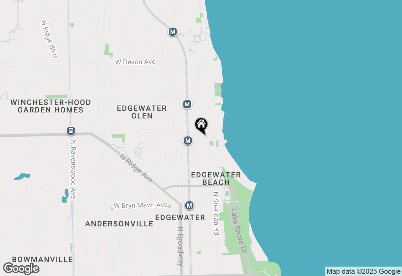 Map of 5940 N Kenmore Avenue #203, Chicago, IL 60660