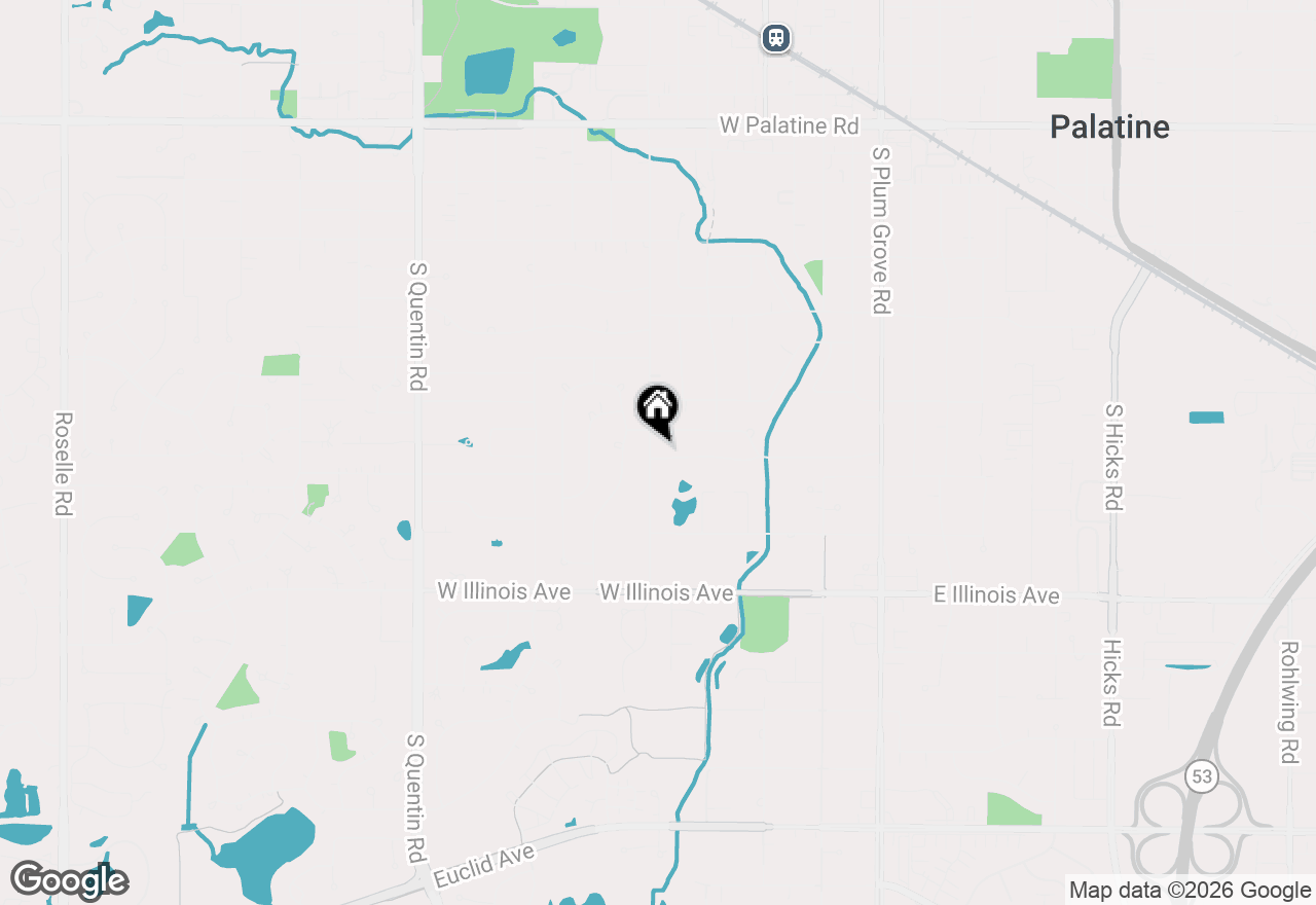 Map of 555 S Cedar Street, Palatine, IL 60067