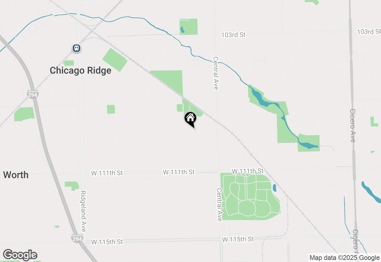 Map of 10832 Massasoit Avenue, Chicago Ridge, IL 60415