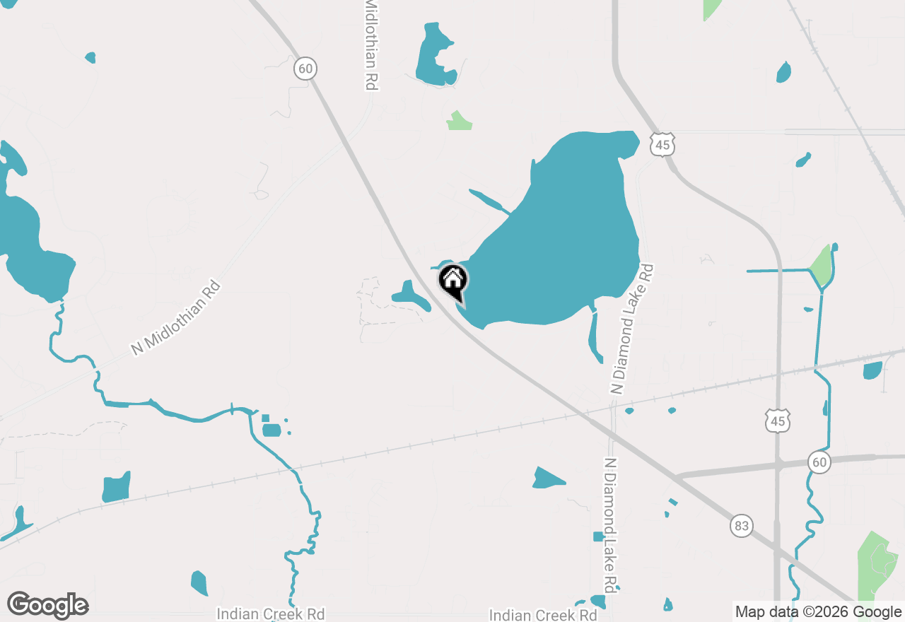 Map of 26443 N Ridge Court, Mundelein, IL 60060