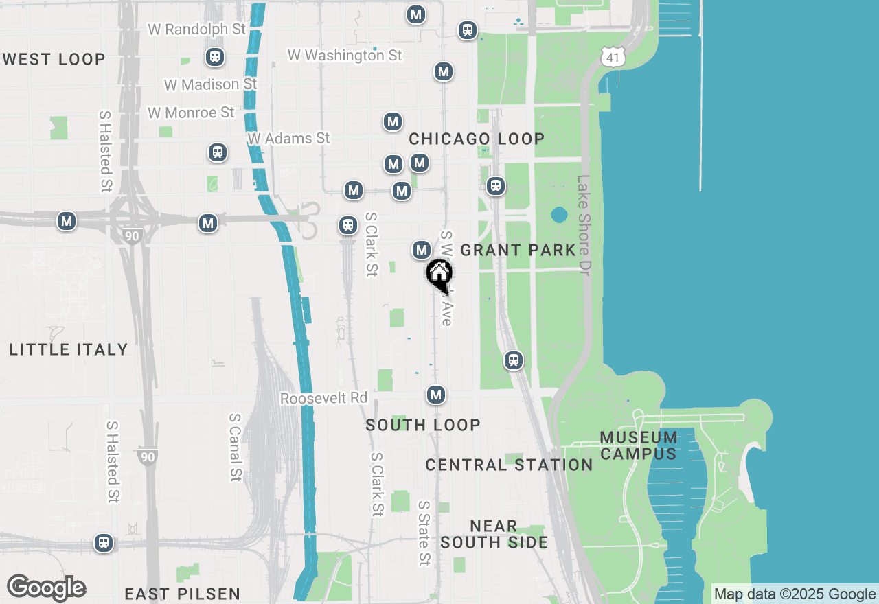 Map of 41 E 8th Street #1404, Chicago, IL 60605