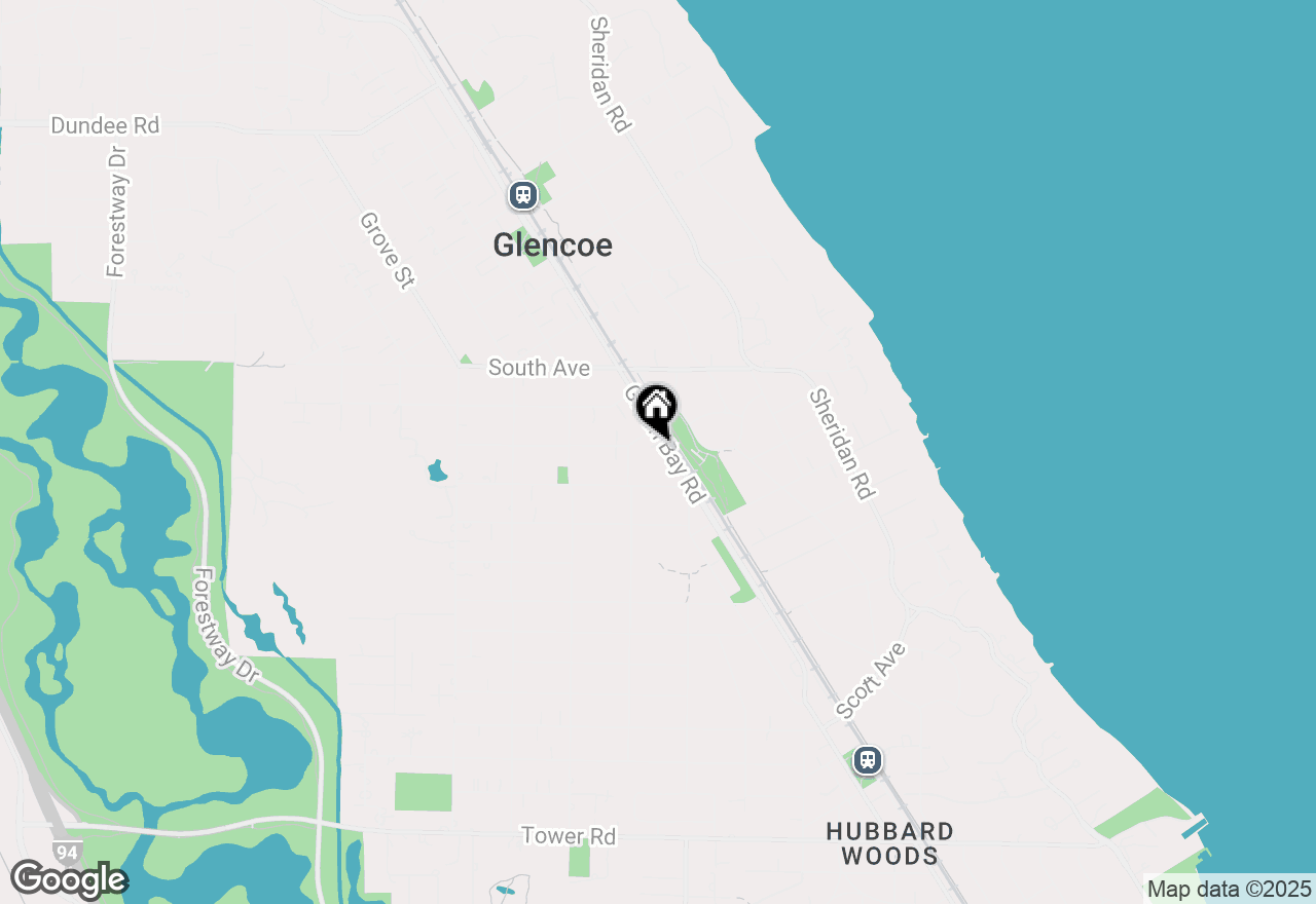 Map of 400 Green Bay Road #204, Glencoe, IL 60022